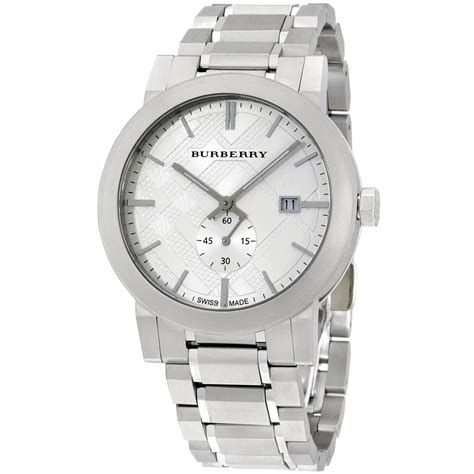 burberry herrenuhr bu9900|Burberry The City Silver Dial Stainless Steel Men's Watch BU9900.